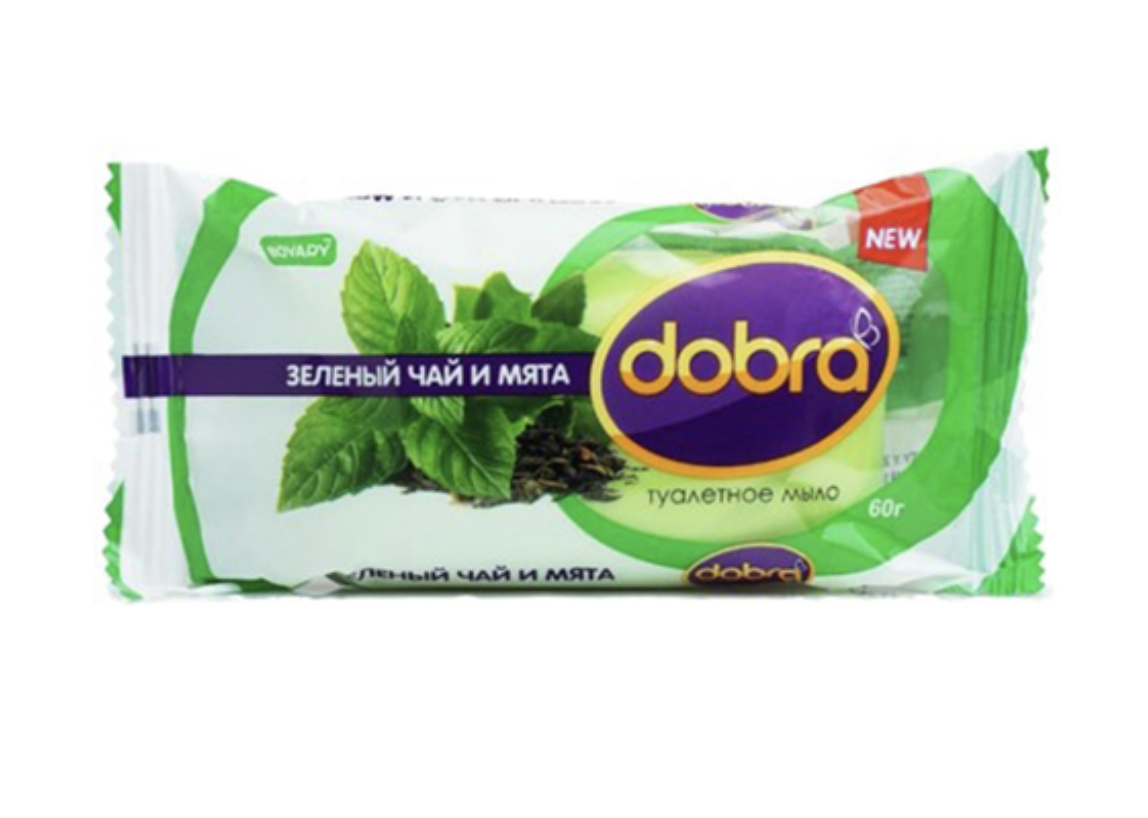 Мило туалетне Dobra Зелений Чай та м'ята 60г